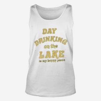 Day Drinking On The Lake Vacation Funny Cute Beach Unisex Tank Top - Seseable