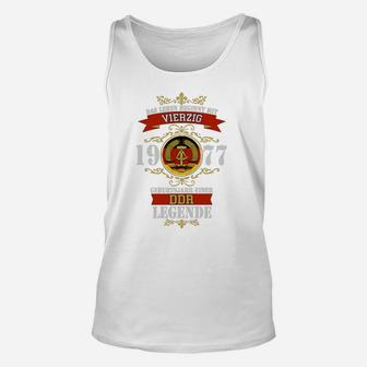 DDR Legende 40 Jahre Jubiläums-Unisex TankTop mit Staatswappen - Seseable