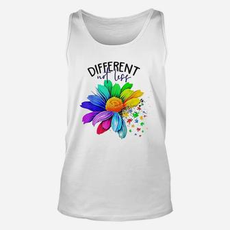 Different Not Less Colorful Flower Presents Unisex Tank Top - Seseable