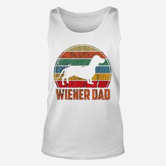 Dog Dad Funny Dachshund Gift Cute Weiner Dog Unisex Tank Top - Seseable