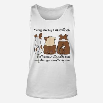 Dog Doggy Puppy Lover Wiggle Happiness Mutt Mixed Breed Unisex Tank Top - Seseable