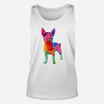 Dog Lover Gifts Chihuahua For Colorful Chihuahua Unisex Tank Top - Seseable