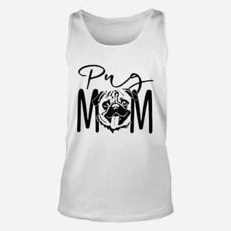 Dog Mom Pug Unisex Tank Top - Seseable