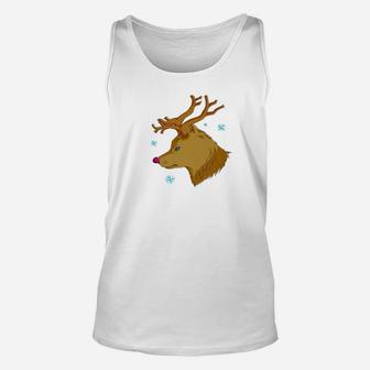 Dog Reindeer Cute Funny Ugly Christmas Shirt Gift Unisex Tank Top - Seseable