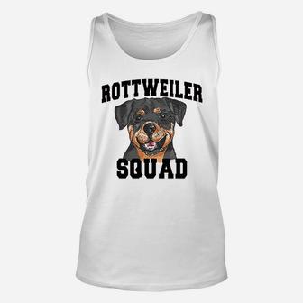 Dog Rottweiler Squad Unisex Tank Top - Seseable