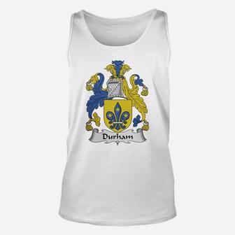 Durham Family Crest / Coat Of Arms British Family Crests Unisex Tank Top - Seseable