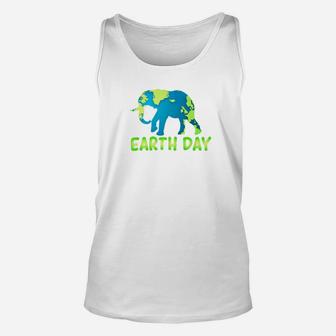 Earth Day 2019 For Teachers And Kids With Elephant 2 Unisex Tank Top - Seseable