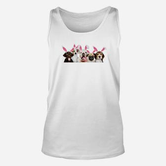 Easter Bunny Dogss Unisex Tank Top - Seseable