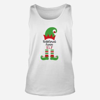 Elf Registered Nurse Elf Christmas Rn Unisex Tank Top - Seseable