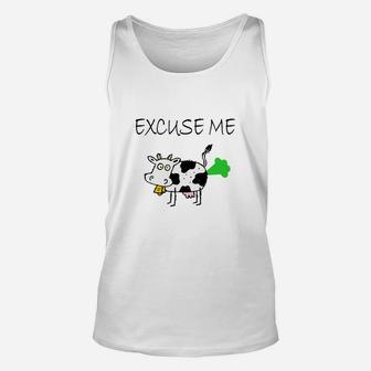 Excuse Me Cow Farts Fun Unisex Tank Top - Seseable