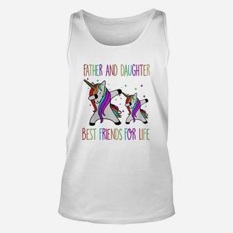 Father And Daughter Best Friends Dad Unicorn Shirt Unisex Tank Top - Seseable