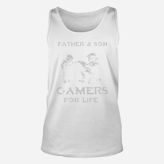 Father And Son Gamers Unisex Tank Top - Seseable
