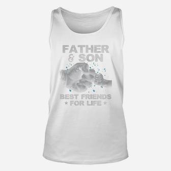 Father Son Best Friends For Life Fist Bump Matching Unisex Tank Top - Seseable