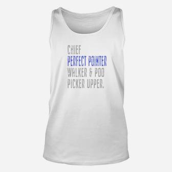 Fathers Day Dog Dad Funny Best Perfect Pointer Papa Gift Premium Unisex Tank Top - Seseable