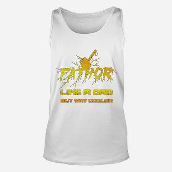 Fathor Funny Fathers Day Gifts For Dad Cool Graphic Unisex Tank Top - Seseable