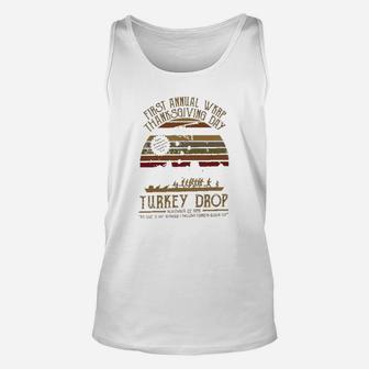 First Annual Wkrp Thanksgiving Day Turkey Drop Vintage Ls Unisex Tank Top - Seseable