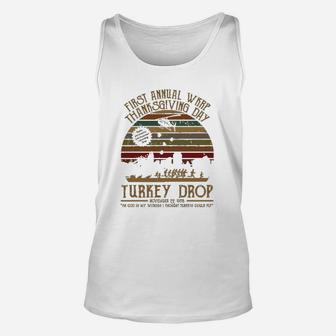First Annual Wkrp Thanksgiving Day Turkey Drop Vintage Unisex Tank Top - Seseable