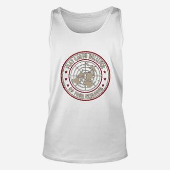 Flat Earth Believer Research Society Gift Unisex Tank Top - Seseable