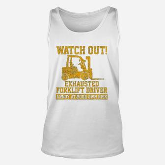 Forklift Driver Watch Out Gift Vintage Unisex Tank Top - Seseable