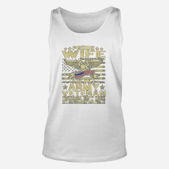 Freedom Isnt Free Proud Wife Of An Army Veteran Spouse Gift Unisex Tank Top - Seseable