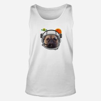 French Bulldog Astronaut In Space Funny My Frenchie Design Unisex Tank Top - Seseable