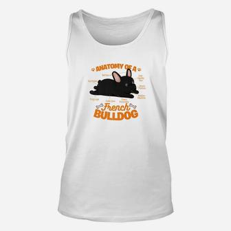 French Bulldog Graphic Anatomy Of A French Bulldog Unisex Tank Top - Seseable