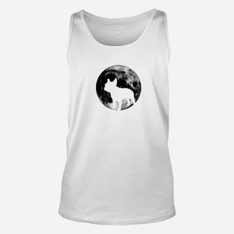 French Bulldog Moon Full Moon Design With Frenchie Unisex Tank Top - Seseable