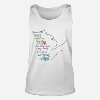 French Bulldog Your Little Paws Dog Mom Unisex Tank Top - Seseable