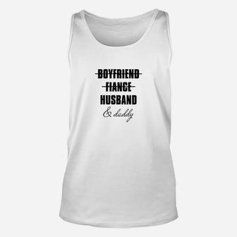 From Daddy To Fatherhood Reveal Unisex Tank Top - Seseable