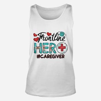 Frontline Hero Caregiver Face 2021 Nurse Unisex Tank Top - Seseable
