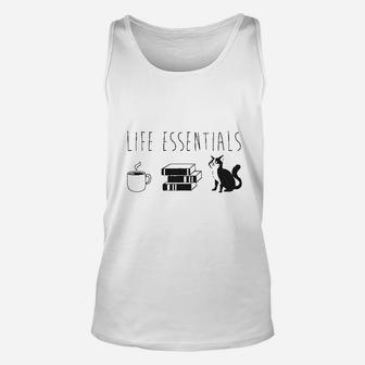 Funny Coffee Cat Mom Lover Unisex Tank Top - Seseable