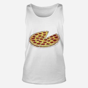 Funny Dads Pizza Pie And Slice Dad Unisex Tank Top - Seseable