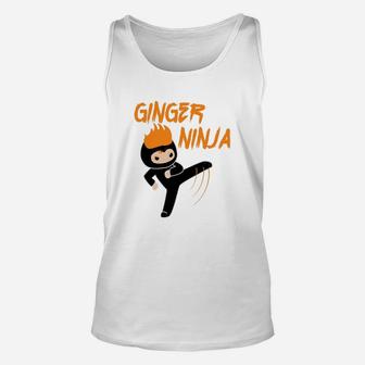 Funny Ginger Ninja Ginga Red Hair Unisex Tank Top - Seseable
