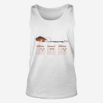 Funny Guitar Dad Chord Shirt Fathers Day Gift Guitar Lover Unisex Tank Top - Seseable