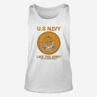 Funny Navy United States Navy Army Parody Unisex Tank Top - Seseable