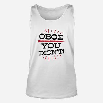 Funny Oboe Player Marching Band Orchestra Gag Gift Unisex Tank Top - Seseable