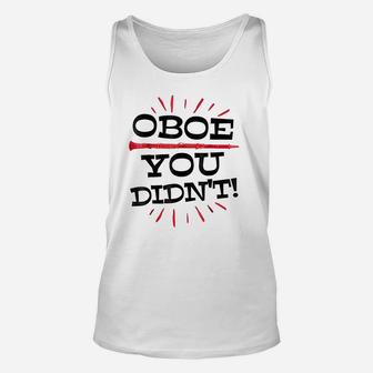 Funny Oboe Player Marching Band Orchestra Gag Gift Unisex Tank Top - Seseable