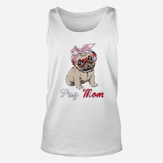 Funny Pug Mom Pug Dog Lover Owner Unisex Tank Top - Seseable