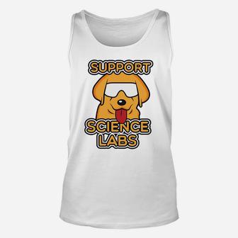 Funny Science Nerds Geeks Scientists Dog Gift Unisex Tank Top - Seseable