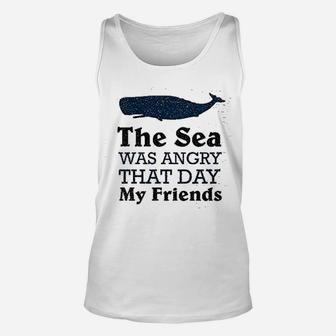Funny Tv Vandelay Sea Was Angry That Day Costanza Graphic Unisex Tank Top - Seseable