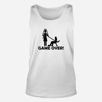 Game Over Hochzeitsmotiv Unisex TankTop für Herren, Lustiges Ehe Motiv - Seseable