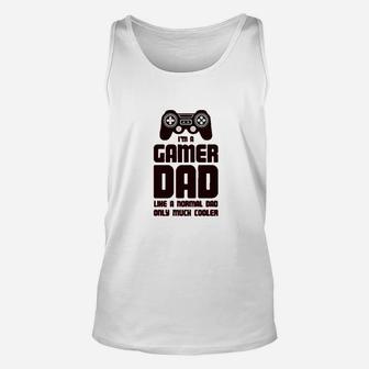 Gamer Dad Funny Gift For Fathers Cool Dads Gaming Unisex Tank Top - Seseable