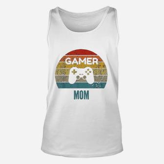 Gamer Mom Vintage 60s 70s Console Controller Graphic Unisex Tank Top - Seseable