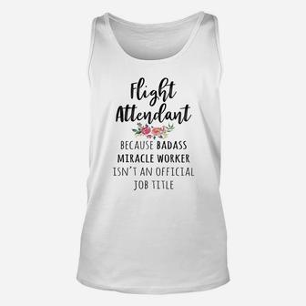 Gift For Flight Attendant Funny Flight Attendant Unisex Tank Top - Seseable