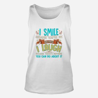 Gifts For Brother From Sister Funny Brother Funny Sibling Unisex Tank Top - Seseable