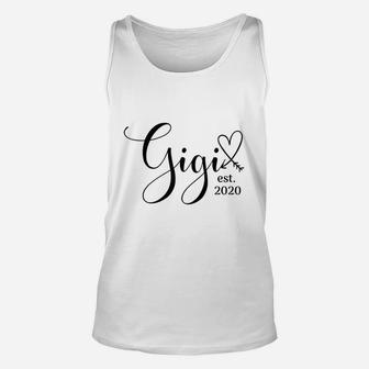 Gigi Est 2020 Gift For New Grandmas Gigi Gifts Unisex Tank Top - Seseable