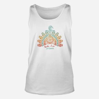 Give Thanks Boho Turkey Thanksgiving And Christmas Unisex Tank Top - Seseable