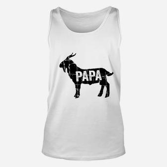Goat Papa Greatest Of All Time Dad Grandpa Deluxe Unisex Tank Top - Seseable