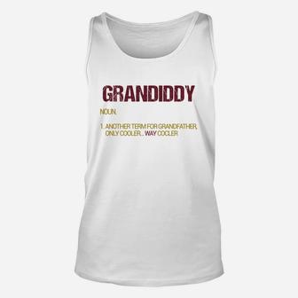 Grandiddy Funny Grandfather Definition Distressed Retro Men Gift Unisex Tank Top - Seseable