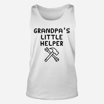 Grandpas Little Helper I Love My Grandfather He Is My Bbf Unisex Tank Top - Seseable